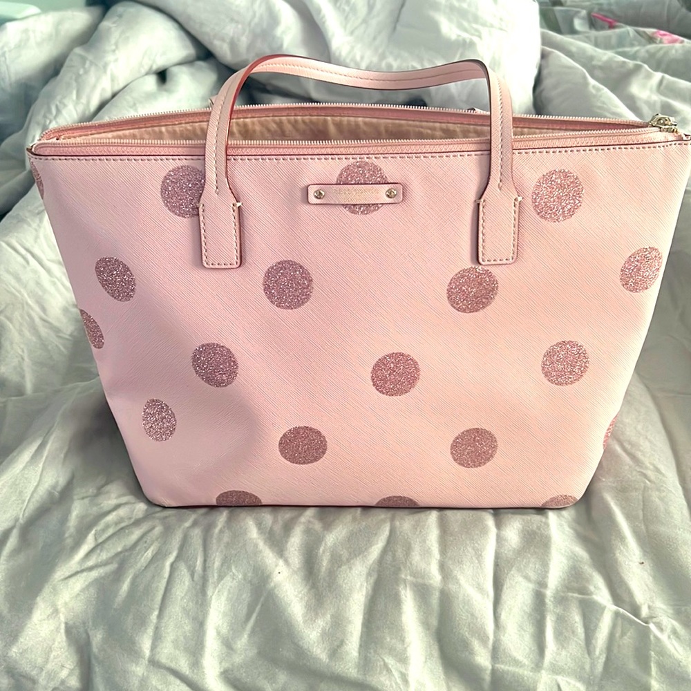 Kate Spade Pink Polka Dot Handbag